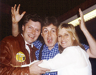 Eirik with Paul and Linda McCartney